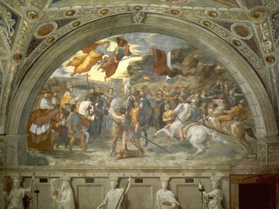 Meeting between Leo the Great and Attila by Raffaello Sanzio Raphael